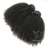 Vmae Peruvian Virgian Hair Afro Kinky Curly Send Natural Color Soft 3 حزم 4c