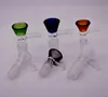 Lames de verre Bol Pièces Bongs Entonnoir 18mm 14mm Homme Heady Fumer Conduites d'eau dab rigs Bong Slide