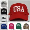 Trump Hat Baseball Caps Make America Great Again Hats Donald Trump Republican Snapback USA Flag Mens Womens Cap GGA2640