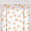 Multi storlekar gardin vardagsrum tulle moderna nyanser blomma tryckta gardin kortare gardiner fönster drape valance hem dekor vt0899