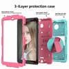 Armor Tablet Case pour Samsung Galaxy Tab A7 10.4 T500 TabA 8.4 T307 8.0 T387 T290 10.1 T510 Kids Safe Antichoc Heavy Duty Hard Cover