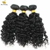 Wet and Wavy Water Wave HairWeft Bundles Hair VirginRemy Human HairWeaves 10-30inch Natural Color Double Weft