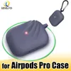 حالة سيليكون لAirpods برو الإبداعية أنيق لشركة آبل Airpods برو حالات الصدمات الترا شل غطاء سليم للحاضن الهواء برو 3 izeso