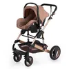 Wisesonle Baby Stroller 3 in 1 유모차 거짓말 또는 약화 가벼운 체중 양면 어린이 사계절