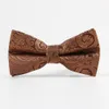 Handkerchiefs Fashion Paisley Pattern Men's Bowtie Polyester Necktie Butterfly Cashew Flowers Bow Tie for Party Wedding Corbatas Para Hombre