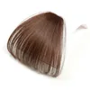 100 Заколка из натуральных волос с челкой без висков Светло-коричневая аккуратная бахрома для волос Невидимая челка для женщин4243550