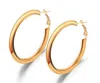 Vendita calda 18K placcato oro reale elegante 6CM orecchini a cerchio da donna di dimensioni più grandi gioielli di moda alla moda grandi orecchini all'ingrosso per le donne