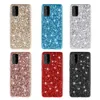 Coque arrière en placage brillant Ultra mince coque souple Bling Bling pour Samsung Note8 Note9 S9 J4 J6 J7 J8 A8S A9 Pro A6