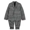 Children's clothing boy classic plaid single-breasted suit suit new big boy spring / autumn two-piece casual elegant two-piece