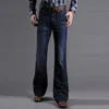 Jeans svasato da uomo per uomo stivale gamba taglio jeans classici elastici slavo bagliore bootcute maschio pantalone