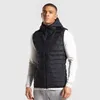 Les gilets pour hommes épaississent gilet à capuchon hiver chaleureux débardeur Hommes Sweat à capuche sans manches Sweat-shirt noir Casual Coat Jacket Mâle Coton Sportswear