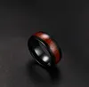 VNOX Męskie pierścienie ślubne Najwyższej jakości Tungsten Carbide Pierścionki Zaręczyny Drewno Projekt Hurtownie J190716