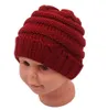 Moda-Pais Crianças Chapéus de malha Mamãs do bebê Chapéus de malha de inverno Gorros na moda quentes Chapéus de crochê Gorros desleixados ao ar livre CCA