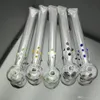 Flat point color glass smoke pot Glass bongs Oil Burner Glass Water Pipes Oil Rigs Smoking Free