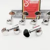 6 pièces pas en ligne Chrome Grover cordes de guitare chevilles 45 accordeurs d'angle tête de Machine 3R + 3L (bon emballage)