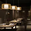 Handmade Bamboo Lampa Wisiorek Patchwork Zen Zawieszenie Light Hotel Lounge Restauracja Dining Room Herbaciarnia Wiszące oświetlenie