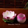 Lotus lamp for Buddha Ceramic Lotus Sculpture Candle Holder Decorative Porcelain Art and Craft Chinaware lucky Ornament 1pcs