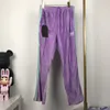 2020SS Aap Awge igły motyl haftowe spodnie dresowe mężczyźni kobiety Najwyższej jakości pasiaste joggery aksamitne spodnie dresowe 321k