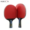Huieson 4 Star Carbon Fiber Table Tennis Racketダブルピンプルシンラバーピンポンラケット付きバッグテーブルテニスボールエッジ保護C8093722