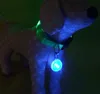 Leuchten Hundehalsband LED Beleuchtung Lampe LED Licht emittierende Haustier Welpen Haustier Zubehör Anhänger blinkt Schlüsselanhänger Flash Dog Tag DH0192