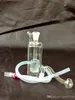 La nuova bottiglia d'acqua filtrata rettangolare, Bong di vetro all'ingrosso Bruciatore di olio Tubo di vetro Rigs Fumo