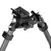 2019 ADマウントLRAライトカーボンファイバーの戦術Bipod Long Riflescopeのビポッドライフルスコープ送料無料