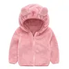 Kids Designer Clothes Boys and Girls Toddler Coat Bear Ears zipper Outwear Clothing Infant Fleece hooded Jackets Clothes M365