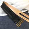 2020 dernier créateur de mode en cuir de vache de luxe 7 0 cm de large ceinture double tête de bouton ceinture de mode pour femmes de luxe de haute qualité-2555