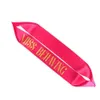 7pcsロットロットバチェロレットサッシは花嫁になりますsash weddingbridal bachelorette party decorations subrites favors shor