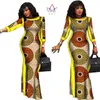 famous brandCasual Dresses New style African Clothes for Women Bazin Riche Plus Size Real Wax Print 100% Cotton Dresses WY304