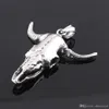 silver bull head pendant stainless steel jewelry Cow head Necklaces for Men Jewelry MP962337296