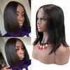 Korte Bob Pruiken 816 Inch Preplucked Bob Lace Front Pruiken Onverwerkte Braziliaanse Rechte Bob Pruiken Voor Zwarte Vrouwen9833153