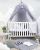 Moustiquaire de literie pour enfants, lit rond romantique, couverture de lit, dôme suspendu rose, auvent pour chambre d'enfants, crèche