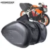 오토바이 헬멧 사이드 가방 Komine 탄소 섬유 방수 모토 꼬리 수하물 안장 가방 큰 용량 타고 가방 레인 커버
