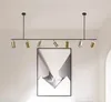 Gold Lampshade Pendant Lights LED Hanging Spotlight Lamp GU10 Nordic Modern Design for dinning room metal suspension luminaire