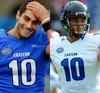 مخصص شرق إلينوي بانثر #10 Jimmy Garoppolo FCS Blue Jersey Sitched SF Black Red White Rush NCAA Football Mens Choman