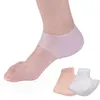 Miękka silikonowa stopa pielęgnacji pielęgnacji skóry Protektorowe skarpetki na pięcie zapobiegają suchej skórze przed obieraniem prania nawilżającego żel ochrona DA413