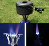 Gratis frakt Outdoor Picnic BBQ Burner Spis Camping Gas Spisar Portable Folding Mini Burner Electronic Tändning med Box 2019