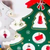 10 pezzi albero di Natale innovativo ornamenti natalizi in legno fai-da-te festa del festival albero di Natale decorazione della tavola giocattolo regalo appeso