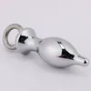 Metal Women Dildo Butt Anal Toys Massager Plug Stimulation Anus with Pull Ring A098