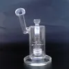 8.6 Inch Glass Bong Sidecar Mouthpiece Water Pipes Matrix Percolator Clear Oil Rigs Mobius logo Dab Rig With Bowl MB01