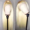 Blonde 613 Full Lace Wig For White Women Virgin Brazilian Hair Glueless Silky Straight Blonde Human Hair Wigs With Baby Hair