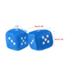 1 Pair Fuzzy Dice Dots Rear View Mirror Hanger Decoration Car Styling Accessorie