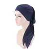 Whole 10pcs lot Women Ladies Head Wrap Bandana Turban Cap Long Tail Headband Hat Girls Chemo Hair Loss Headwear Hat One Size194v