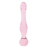 IGRARK 19cm büyük Pyrex Mavi Girdap Roket cam yapay penis büyük kristal anal seks oyuncakları Y191218