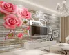3D-Raumtapete, individuelles Foto, modische Rose, Blumenhintergrund, Wandmalerei, Wohnzimmer, Schlafzimmer, TV-Hintergrund, Wandtapete
