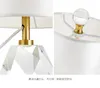 New Arrival Nowoczesne światło stołowe z białą abażur Dobre K9 Clear Crystals Lampa stołowa Lampa biurkowa do sypialni Oświetlenie dekoracji