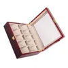 10 Slot Wood Watch Display Box