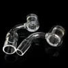 100% REAL XXL Quartz Thermal Banger med kolhydratkapet 10mm 14mm 18mm Double Tube Quartz Thermal Nail For Glass Water Pipe Free Frakt