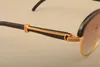 2019 Moda retro natural chifres pretos espelhos pernas óculos de sol chifres de moda óculos de sol sobrancelha 1116728 tamanho 58-18-1242e
